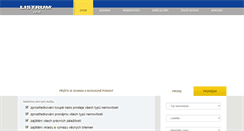 Desktop Screenshot of listrum.cz