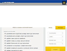 Tablet Screenshot of listrum.cz